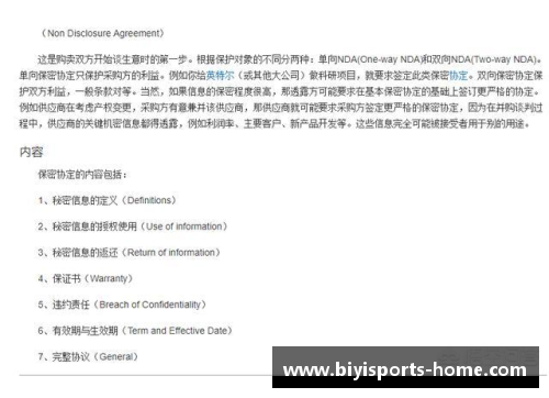 必一运动保密协议的重要性与NDA在球员介绍中的应用 - 副本